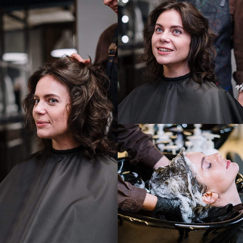 Capa corta de maquillaje para mujeres y hombres, mini babero