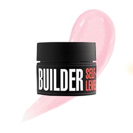 K Professional Builder Gel - Self Level - Nail Modelling - UV LED - Nail Extension - Gel Builder - Pink Shiny - 13 g