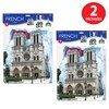 Beistle French Theme Cutouts, 8-Count, Iconic International Paris Party Decorations,