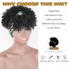 LEOSA - Peluca de pelo rizado para mujeres negras 2
