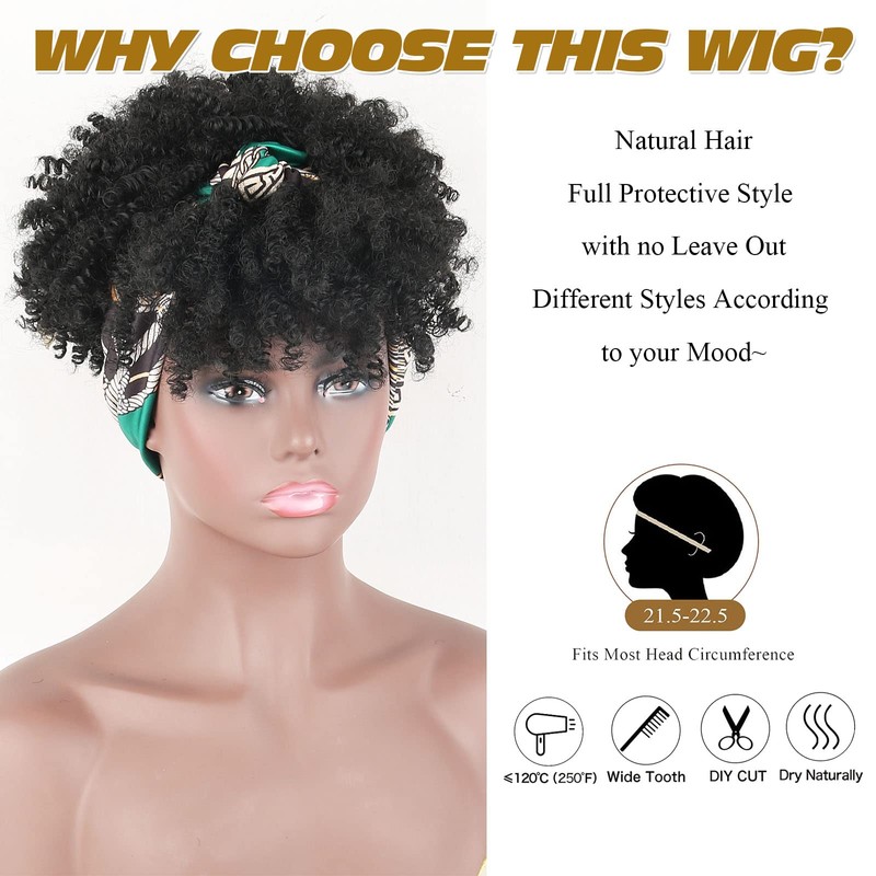 LEOSA - Peluca de pelo rizado para mujeres negras 2