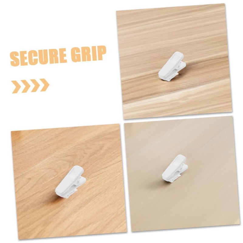 COHEALI 60pcs White Earphone Wire Clips for Cables Secure Headphone