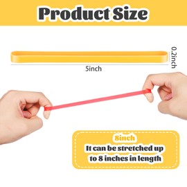 36 Stück Gummibänder Breit 13.5 x 0.7cm Silikon Gummibänder Wiederverwendbar Gummiringe Dicke Haushaltsgummis Breit für Bücher Notizbücher Verpackung Bürobedarf