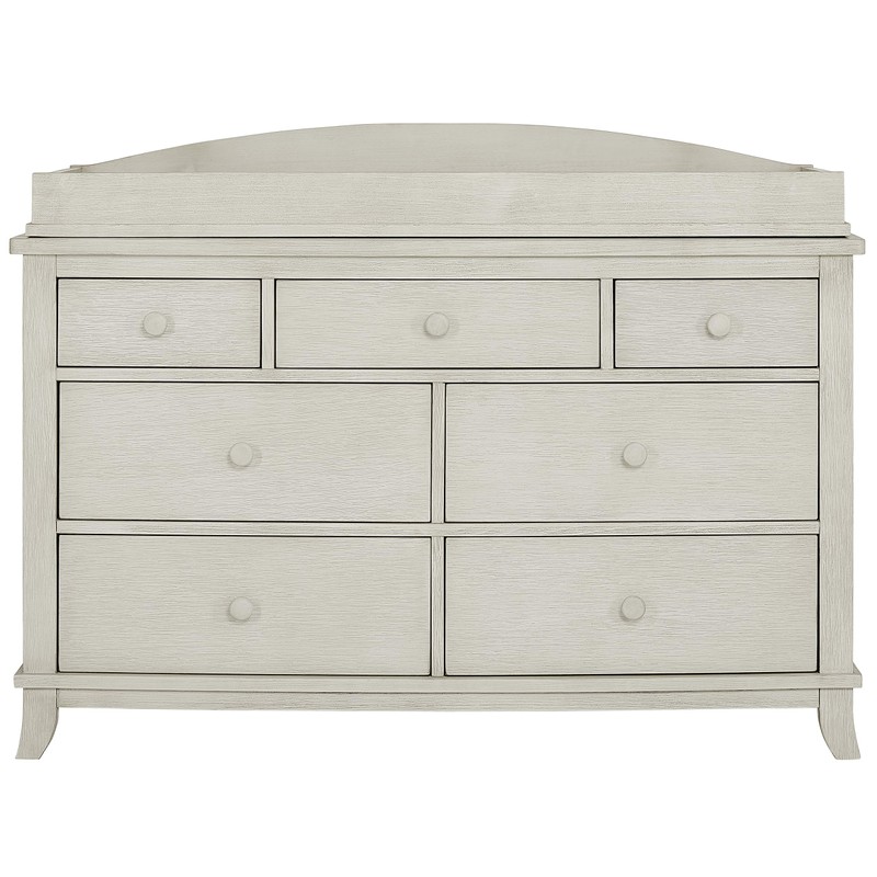 Evolur Signature Amsterdam Changing Tray, Glazed Brush White