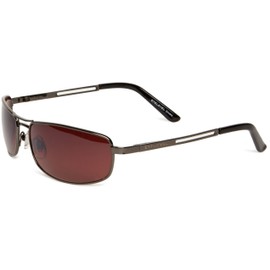 Eyelevel Grand Prix 2 Rectangle Men's Sunglasses Shiny Gun Metal One Size