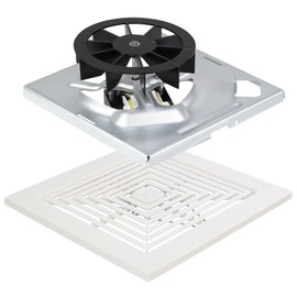 696N-R02 B Unit&Replacement Grille 97011723 for Broan-NuTone BP90,663,670,671,688,689,Bathroom Vent Cover BP90 Replacement Grille for Broan 688,97011723 Bathroom Ceiling Fan with S97012026 Fan