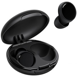 55dB Ear Plugs for Sleeping Noise Cancelling, Noise Reduction Earplugs for Sleep, Snoring, Side Sleepers, Reusable Hearing Protection Ear Plugs for Concerts, Airplane, Silicone Sleep Earplugs Black