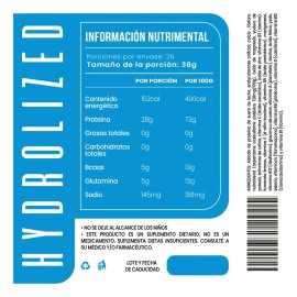 Proteína Hidrolizada Isolate D-mon 1kg Sabores Vainilla                                                                                               