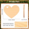 MoDooris 3Pcs Bamboo Heart Shaped Cutting Board Valentine's Day Heart