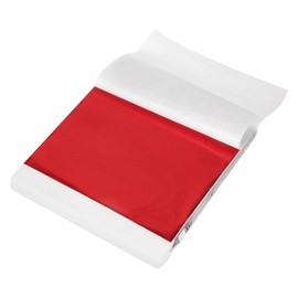 MECCANIXITY 300 Pcs Gold Leaf Sheets 5.5" x 5.5" Imitation Gold Foil Sheets for Crafts,Picture Frames,Sculpture,Nails and DIY Arts Decoration,Red