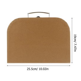 Suitcase Storage Boxes with Handle, Decorative Thickened Paper Box Small Packing Suitcase Wrapping Bag Party Favor