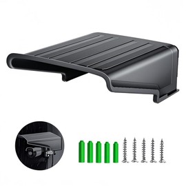 CTXSumTec Black Square CCTV Security Sun Rain Shade Camera Cover Shield Protective Roof for CCTV Outdoor Surveillance Camera Hikvision/Nest/Ring/Arlo/Dome/Bullet