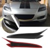 1 Pair Car Real Carbon Fiber Headlight Eyebrow Eyelid Trim