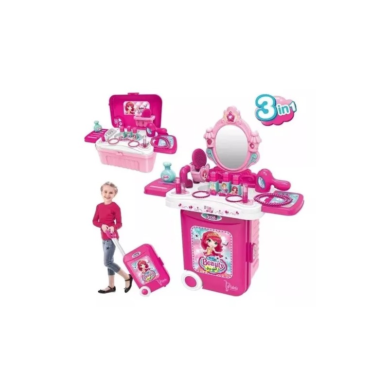 Innovaciones Beauty Set Tocador Maletin Maquillaje Transportable 3 En1