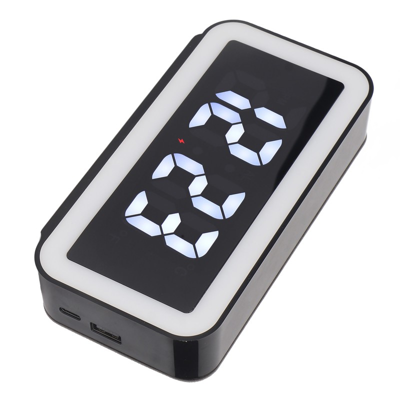 Wireless Charging Alarm Clock USB Reverse Charging LED Large Screen