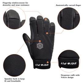 Intra-FIT Climbing Gloves Rope Gloves, Perfect for Rappelling, Rescue, Rock/Tree/Wall/Mountain Climbing, Adventure, Outdoor Sports, Soft, Comfortable,Improved Dexterity, Durable