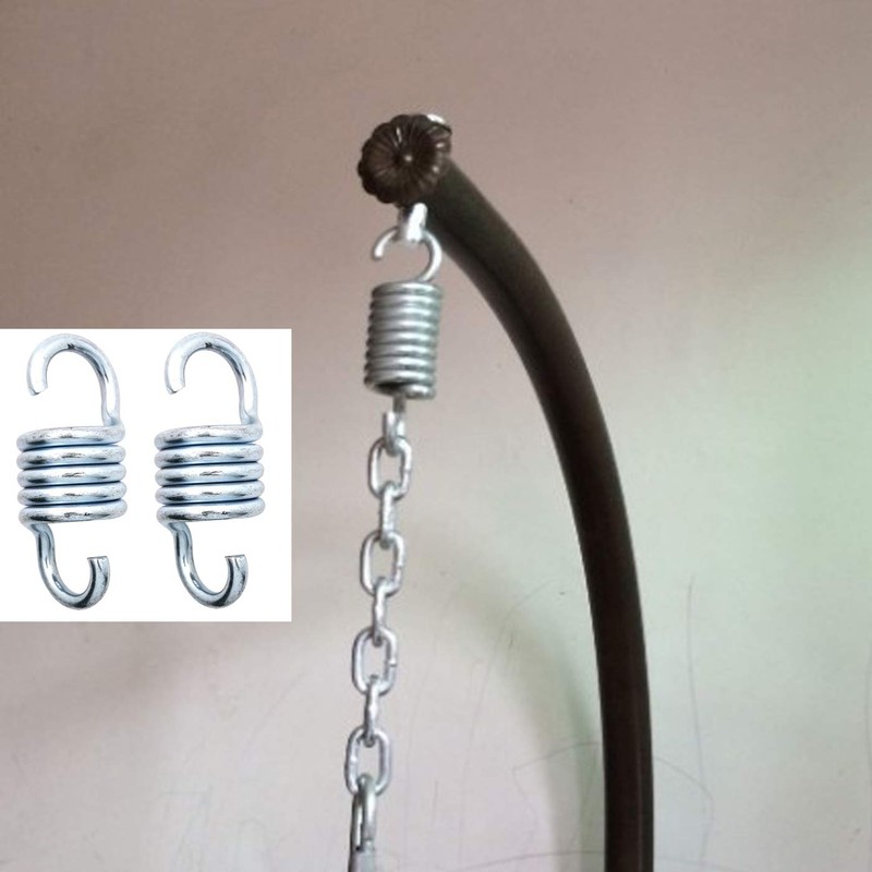 Markeny 2PCS Hammock Spring，Markeny Hardened Galvanized Steel Extension Spring Coil