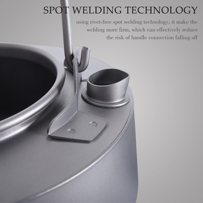 Boundless Voyage Titanium Kettle 700ml/1.0L with Folding Handle & Filter