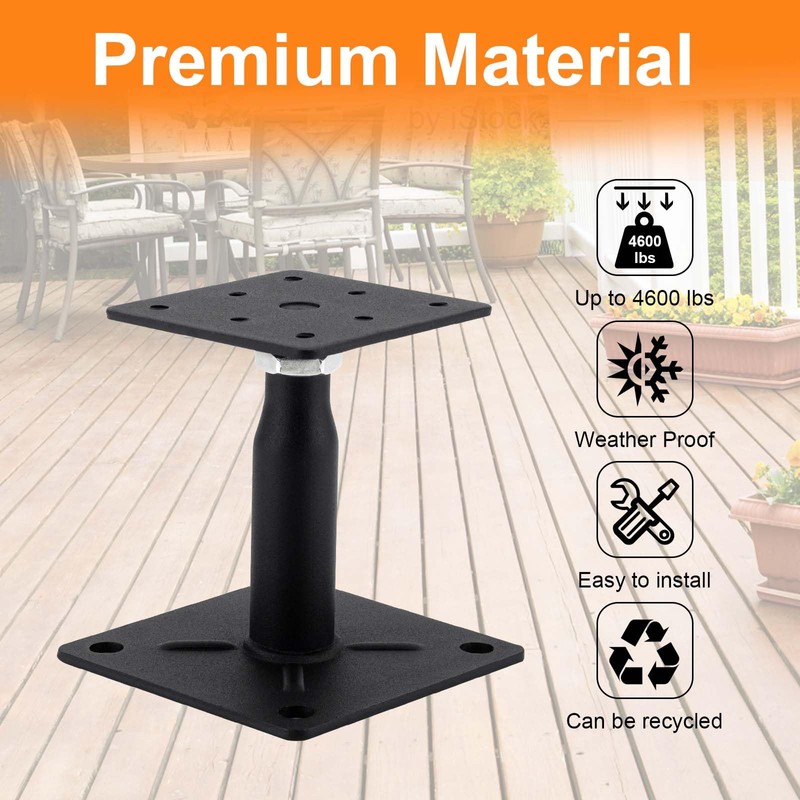 8 Pack Adjustable Support Jack for Floor, Deck Foundation, RV