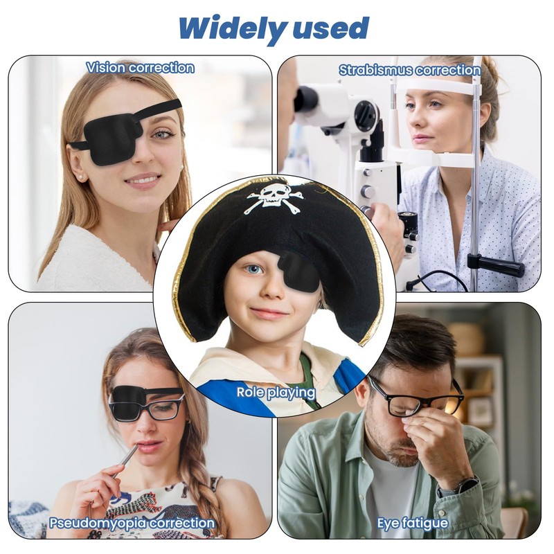 Larrel Pack of 2 3D Eye Patch, 9.7 x 7.9
