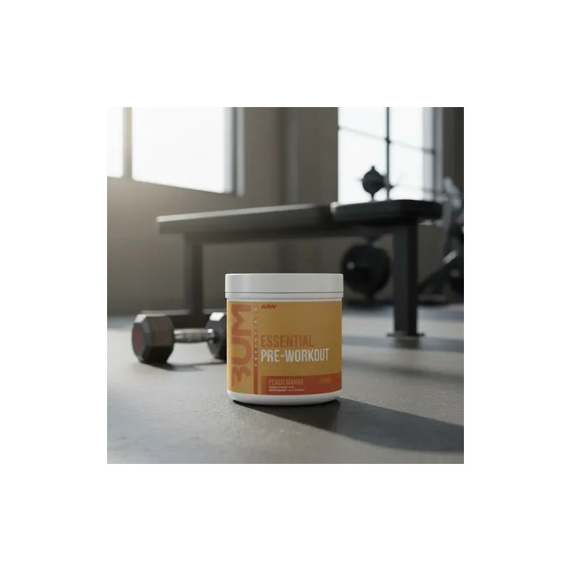 Raw Cbum Essential Pre Entreno 30 Servicios Peach Mango