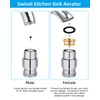 Hibbent 2 in 1 Faucet Aerator with Adapter, Connect to
