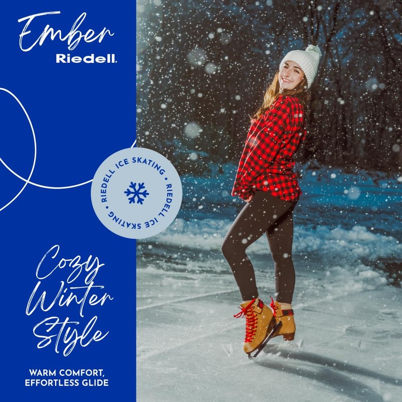 Riedell Ember Recreational Ice Skates for Women and Men -