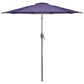 Northlight 9ft Outdoor Patio Market Umbrella with Hand Crank and Tilt - Purple