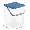Rotho Basic Storage Box 9 L with Lid and Handle,