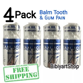 GUM 4x BALSAMO Dental SAN JORGE BALM TOOTH & GUM PAIN Dolor En DIENTES Y ENCIAS DENT