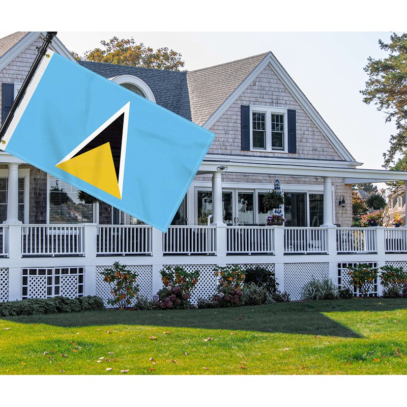 3×5 FT Saint Lucia Flag, Large 100D Saint Lucian National