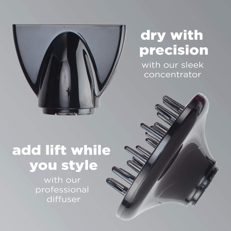 INFINITIPRO BY CONAIR Hair Dryer with Diffuser | Volume and