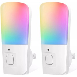 L LOHAS LED Rgb Led Night Light With Dusk To Dawn Sensor 3 Modes For Kids Bedroom