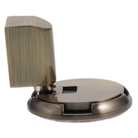 Gatuida Bumper Floor Mount Door Stop Floor Mounted Door Stop Funny Door Stopper Home Security Round Door Stopper Automatic Door Closing Device Sliding Door Stopper Gate Stopper Zinc Alloy