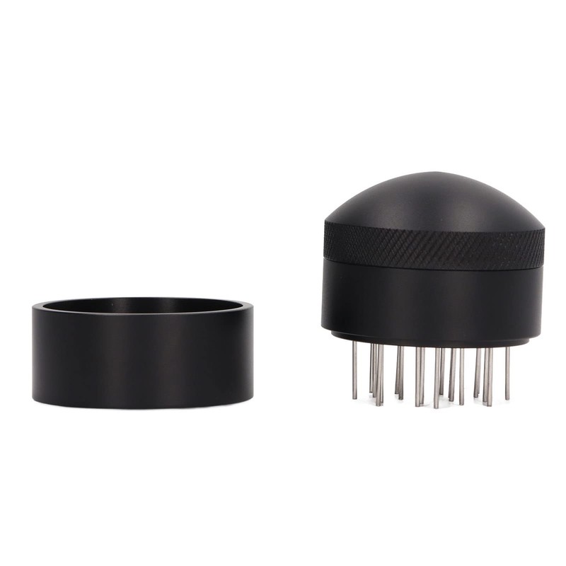 Adjustable Depth Stainless Steel Coffee Needle Stirrer with Base for