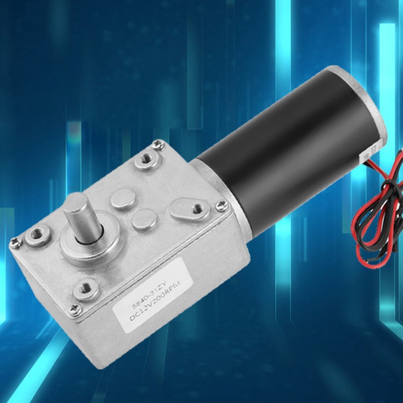 12V 200RPM 5840‑31ZY Permanent Magnet DC Turbo Worm Geared Motor