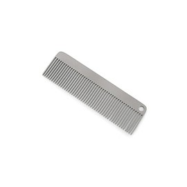 Peine de titanio puro para hombres y mujeres, peine de dientes finos para rizos, cepillo antiestático con acabado satinado, cepillo compacto de aseo d