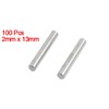 sourcingmap 100 Pcs 2mm X 13mm Metal Parallel Dowel Pins