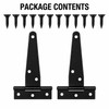 4-Inch T-Hinges for Shed Doors & Gates – Heavy-Duty Black