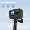 2 Piece Action Camera Windshield Windshield Housing Noise Reducing Foam