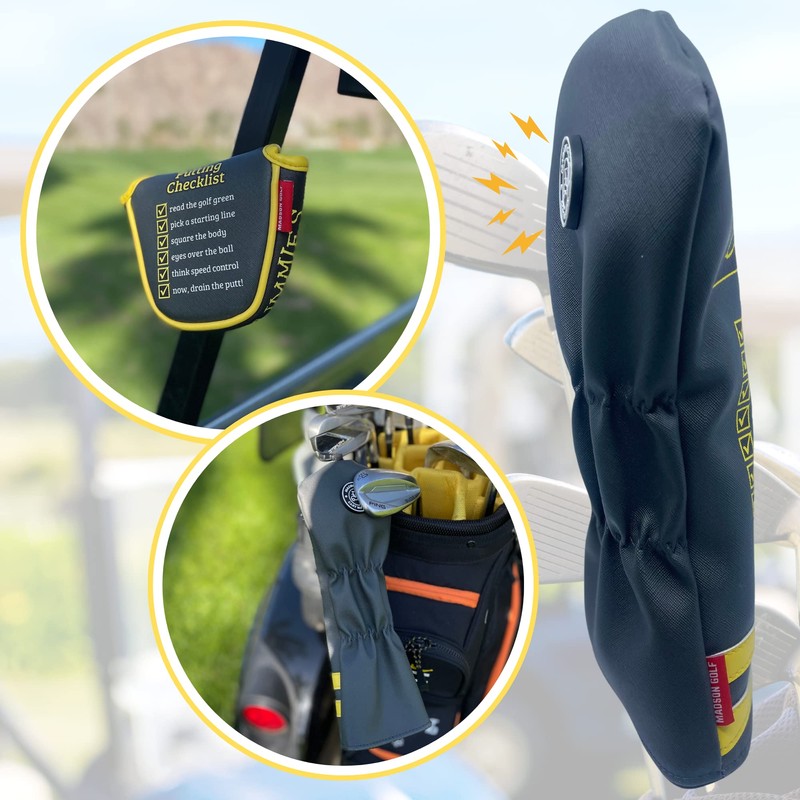 Funny Golf Fore Dummies Checklist Headcovers for Blade Putters Headcovers,