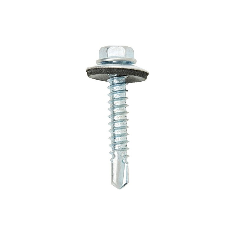 Merriway BH04080 (20 Pcs) Self Drill Hex Head Hardened Roofing