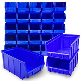 26 x Stacking Boxes Blue Size 3 (W x D x H) 145 x 248 x 127 mm Stackable Blue Display Box Shelf Box Storage Box Stacking Boxes