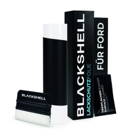 Blackshell® Boot Sill Protector Film Suitable for Ford Kuga Model ST-Line, Vignale, Year of Manufacture from 2019, Matt Black, Perfect Fit Boot Sill Protection Including Set for Film