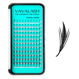 VAVALASH Anime Wing Lash Extensions,Premade Manga winged Lashes 0.07 C/D Curl, Natural Manga Lash Look Spire Eyelash Extensions,Comic winged Lash Extensions(Anime Wing-0.07-C-8-15mm)