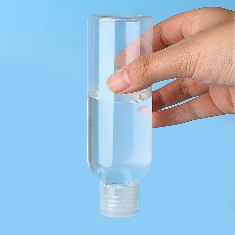 ccHuDE 8 Pcs 100ml Plastic Travel Bottles Empty Transparent Dispenser