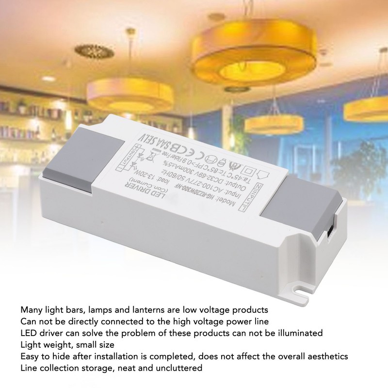 LED Power Supply Driver AC 100‑277V to DC 32‑69V LED