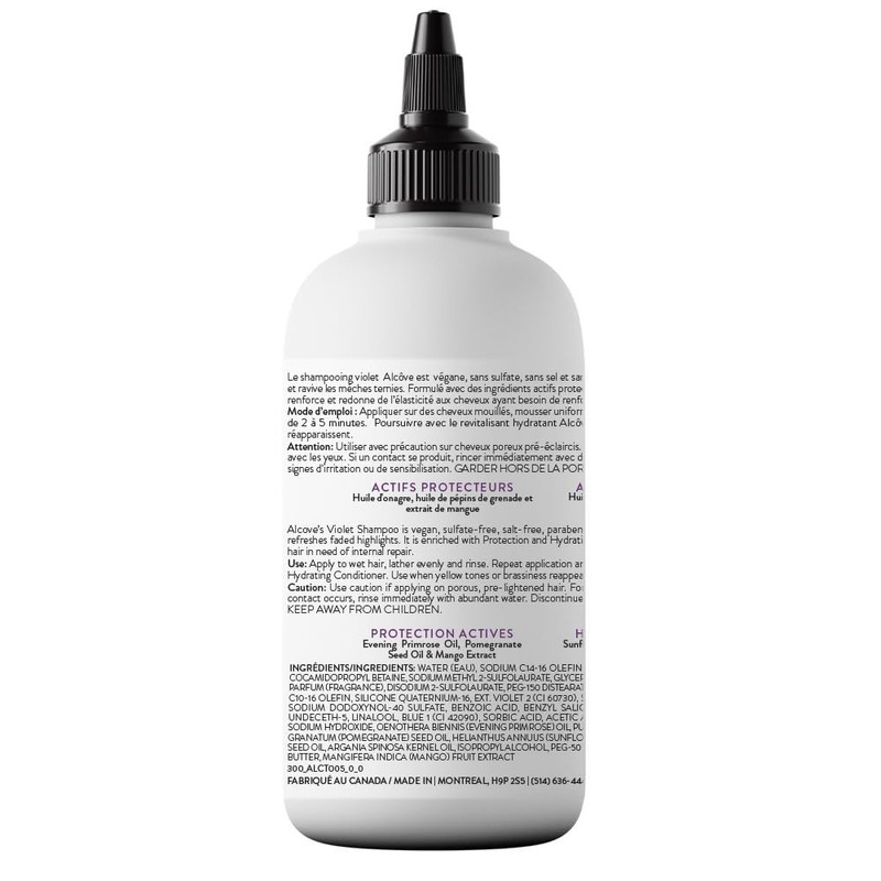 Alcôve - Violet Shampoo - Evening Primrose Oil, Mango Extract,