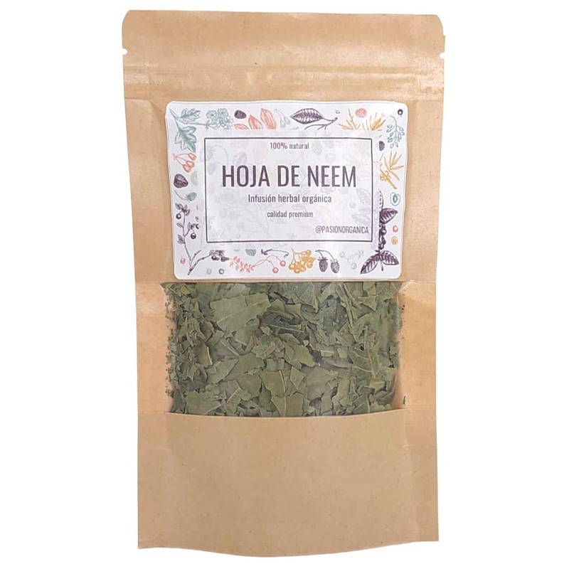 Pasión Orgánica - Té Infusión HOJA DE NEEM ORGÁNICA deshidratada