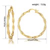 Dr's gift Bamboo Earrings For Women 90s 14k Plated Gold